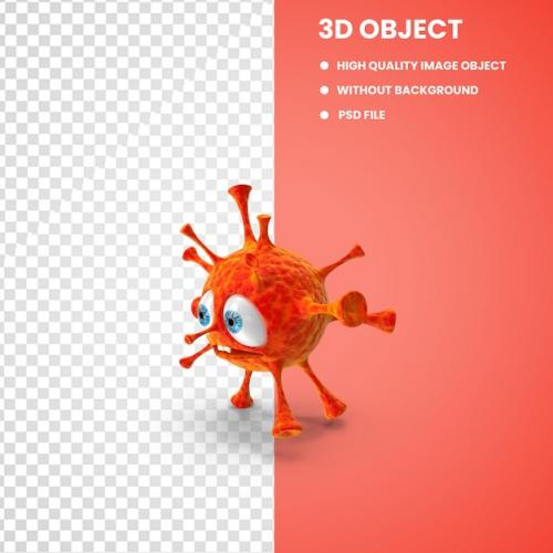 Covid Virus 3d Render