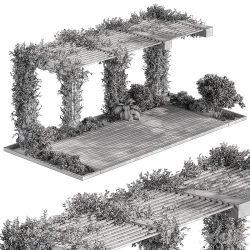 Pergola and Plant - Set 81