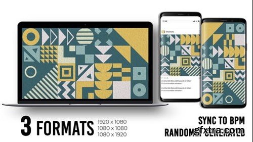 Videohive Geometric Generated Background 49599467