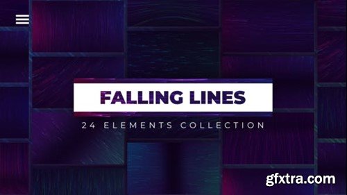 Videohive 24 Falling Lines Backgrounds 49777174