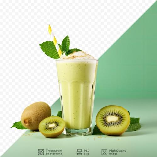 Delicious And Healthy Kiwi Smoothie Made With Fresh Fruit