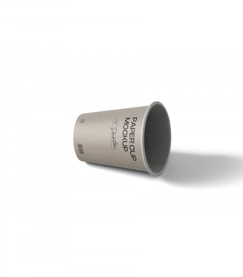 Creatoom -  Free Paper Cup Mockup V6 Isometric