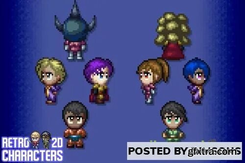 Retro 2D Characters v1.10