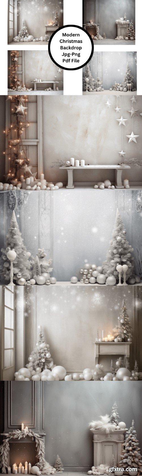 Modern Christmas Backdrop