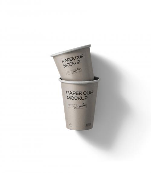 Creatoom -  Paper Cups Mockup V1 Top View