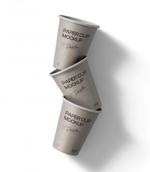 Creatoom -  Paper Cups Mockup V3 Top View