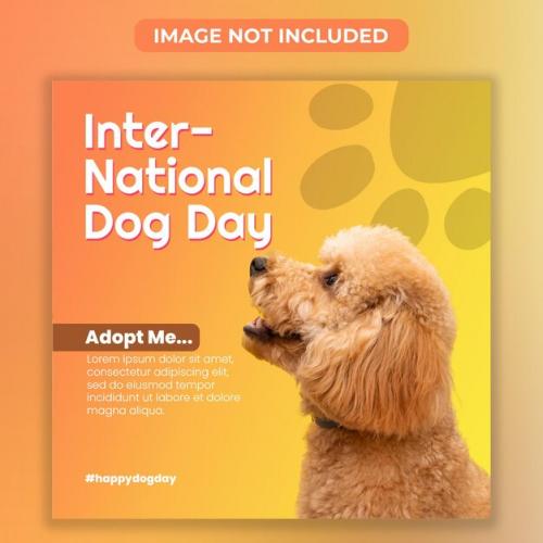 International Dog Day Instagram Post Template