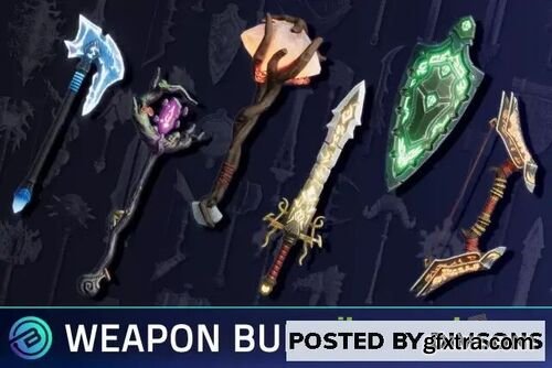 100+ Stylized Weapons Bundle - Fantasy RPG v1.0