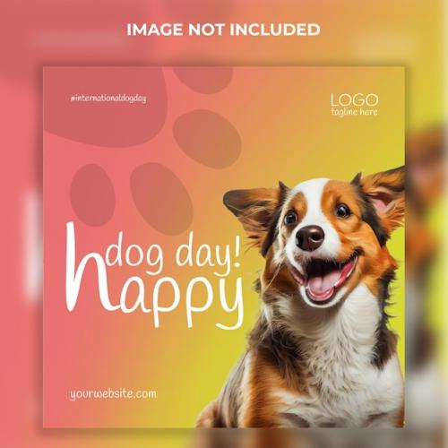 International Happy Dog Day Instagram Post Design