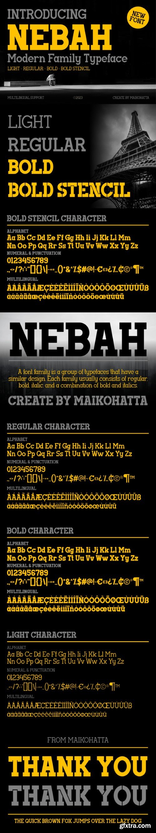 Nebah Font Family