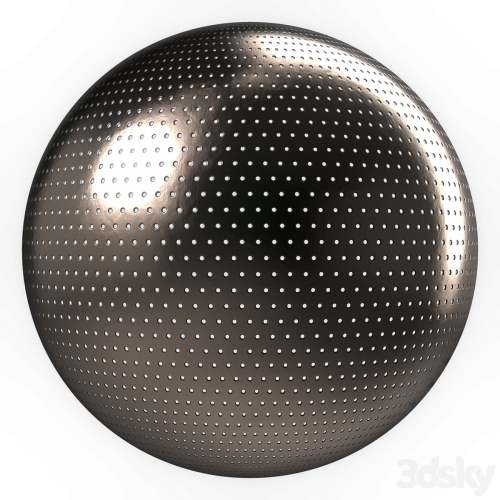 Metal panel Materials 3- perforated Metal panel, Pbr 4k Seamless