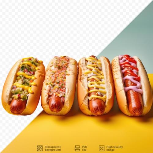 Five Varieties Of Hot Dogs