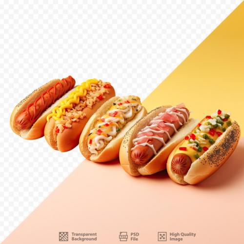 Five Varieties Of Hot Dogs