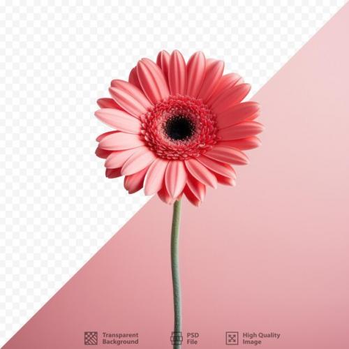 Gerbera Flower Isolated On Transparent Background