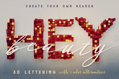 Deeezy - Color Cubes - 3D Lettering