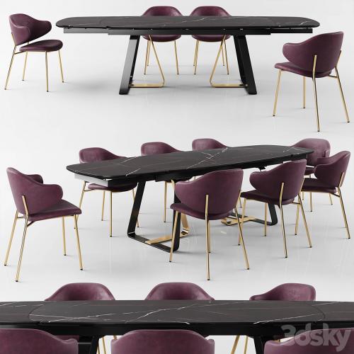 Calligaris Sunshine Tavalo table_Holly Chair