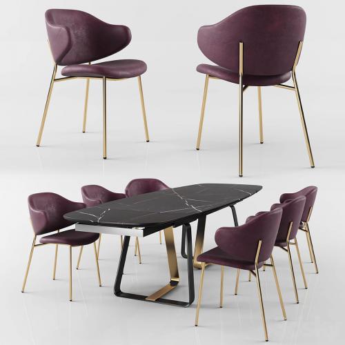 Calligaris Sunshine Tavalo table_Holly Chair