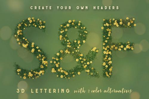 Deeezy - Summer Flower - 3D Lettering