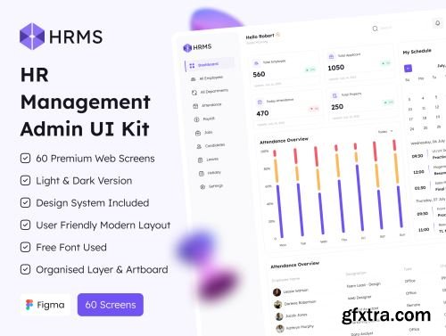 HR Management Admin UI Kit Ui8.net