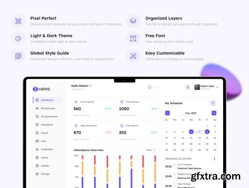 HR Management Admin UI Kit Ui8.net