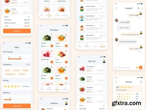 Food Order - Grocery Application UI kit Ui8.net