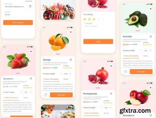 Food Order - Grocery Application UI kit Ui8.net