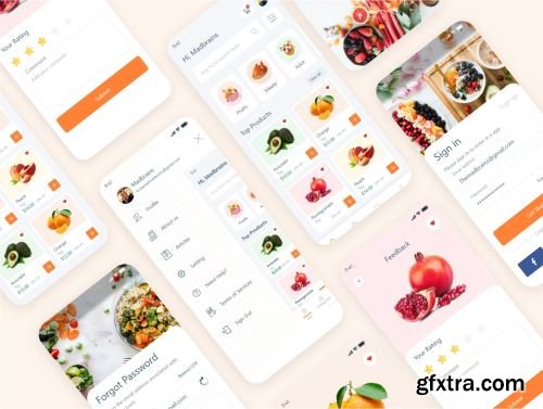 Food Order - Grocery Application UI kit Ui8.net