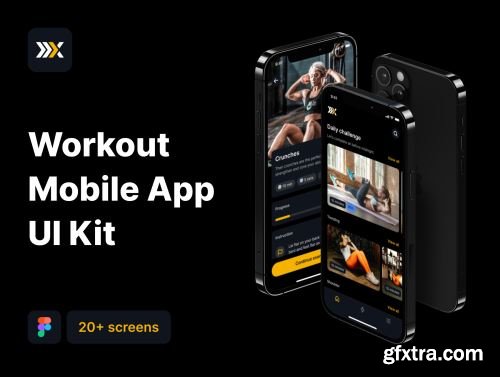 FitX - Workout Mobile App UI Kit Ui8.net