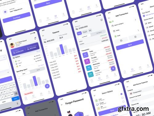 FinancialPlanner - Financial Planner App UI Kit Ui8.net