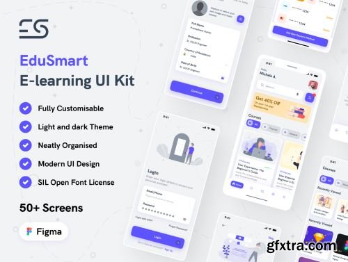 EduSmart E-learning UI Kit Ui8.net