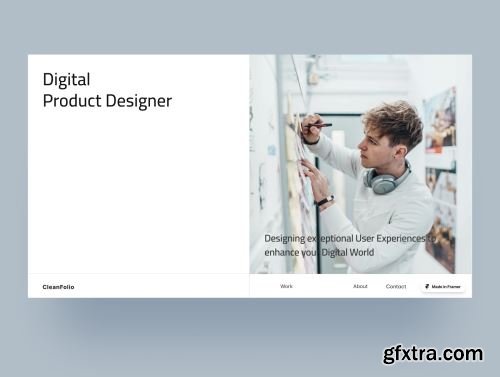 DesignPilot - Clean Portfolio Framer Template Ui8.net