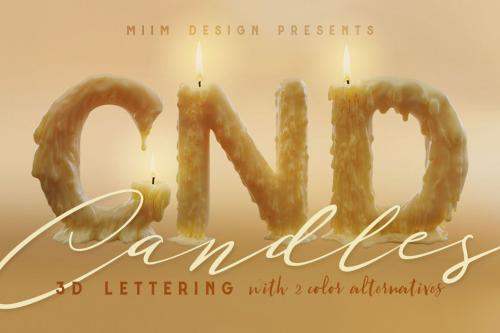 Deeezy - Candle Light – 3D Lettering