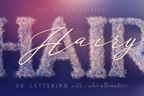 Deeezy - Hairy – 3D Lettering