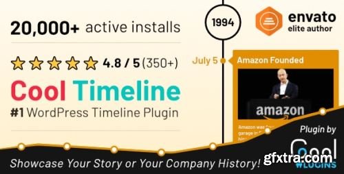 CodeCanyon - Cool Timeline Pro - Horizontal & Vertical Timeline Plugin For WordPress v4.6 - 17046256 - Nulled