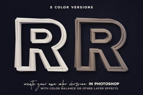 Deeezy - Paper Cut – 3D Lettering