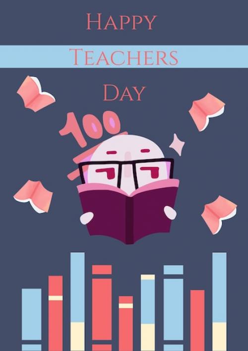 Happy Teachers Day Card Background Design Poster