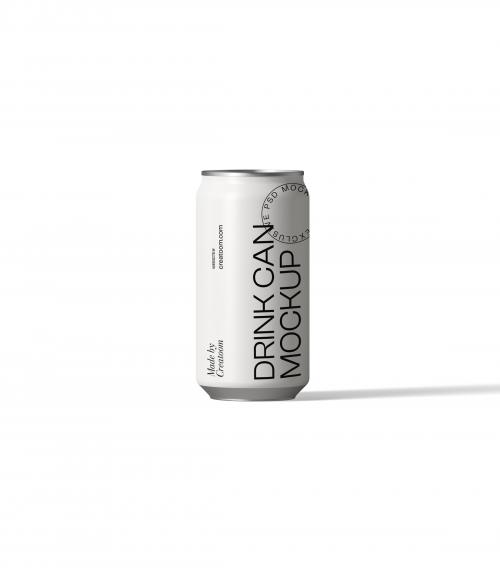 Creatoom -  Free Drink Can Mockup V16 Front View