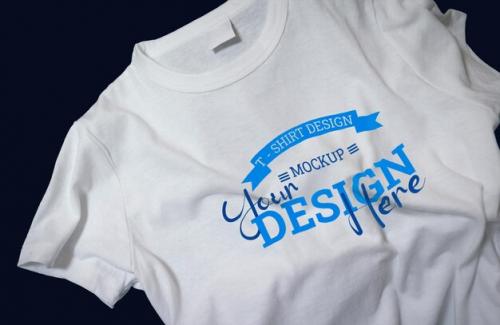 Psd Editable White Tshirt Front Mockup