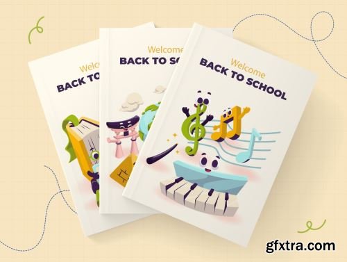 Back to School Illustration Pack Ui8.net