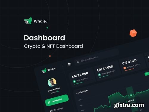 Crypto Whale - Crypto & NFT Dashboard UI Kit Ui8.net