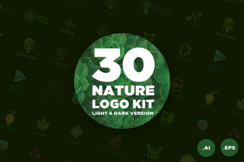 Deeezy - Set of 30 Nature Eco Logos