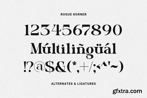 Rogue Korner - Strong Headline Font UH9B8EA