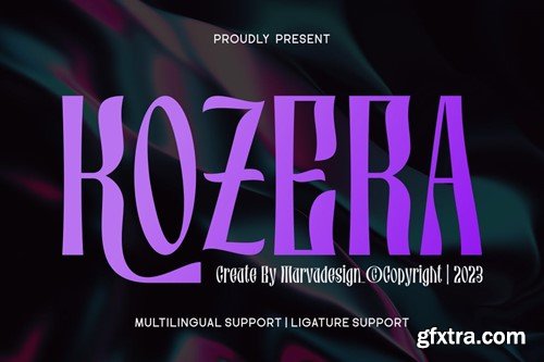 Kozera - Display Psychedelic Font KXWZP7C