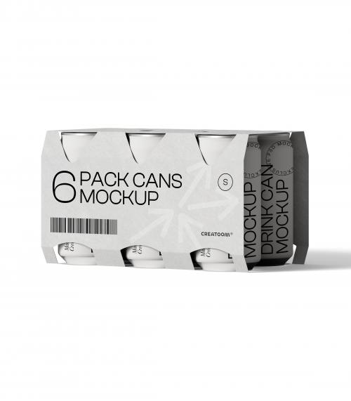 Creatoom -  Pack Cans Mockup V8 Front View