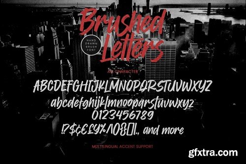 Brushed Letters - Hand Drawn Brush Font WCPTQZ6