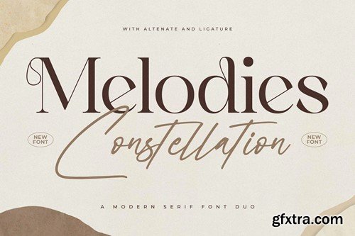 Melodies Constellation Font Duo F7WLYDH