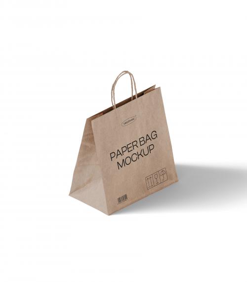 Creatoom -  Paper Bag Mockup V19 Isometric