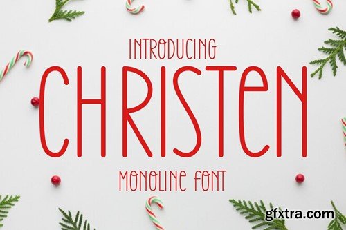 Christen Font - A Modern Christmas Font W29633U