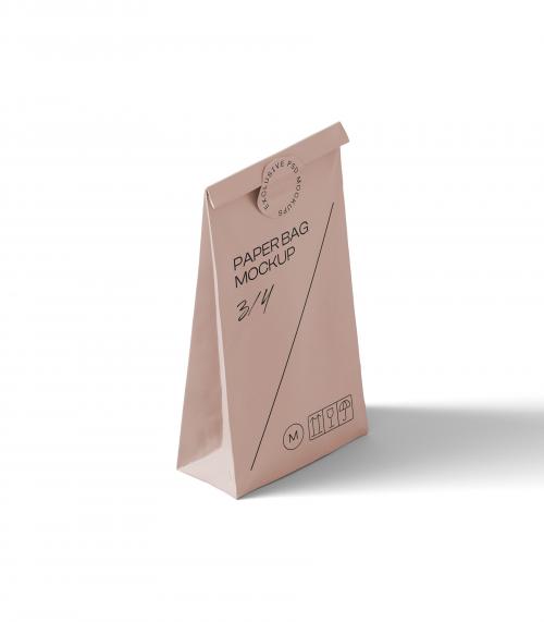 Creatoom -  Free Paper Bag Mockup V31 Isometric