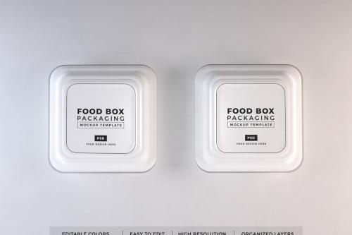 Deeezy - Food Box Packaging Mockup Template